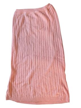 Vintage 80's Soft Ribbed Pink Knit Skirt
